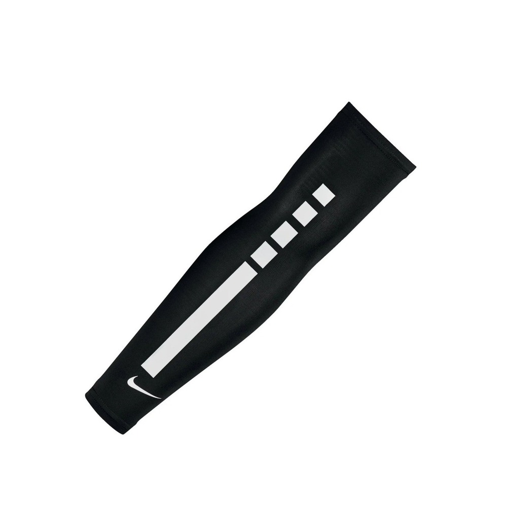 Nike Pro Elite Basketball Sleeves Black White Compression Pair Unisex S/M